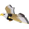Kuuleyn Simulazione Aquila in volo elettrica, Gufo sospeso per tenere lontani gli uccelli, Linea sospesa che respinge gli uccelli Decorazione del giardino dell'aquila (Senza