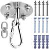 LINLINOI Gancio da soffitto in acciaio inox, carico pesante fino a 400 kg, girevole a 360 gradi, supporto multifunzionale per sacco da boxe, amaca, poltrona sospesa, tenda da sole e asciugamano da
