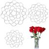 loghohu 3 supporti per composizioni floreali, griglia per vasi da 10,2/15/15,2 cm, in acciaio inossidabile, griglia per fiori per piante floreali, steli, mazzi di fiori, fissaggio piante (3 misure)