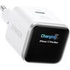 Anker Nano Caricatore iPhone da 45W con Smart Display, caricatore USB C, ricarica rapida, riconoscimento intelligente, modalità Care, design compatto, per iPhone 17/16/15, iPad, MacBook e Apple Watch