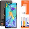 AGCUT Schermo LCD per Huawei P30 Pro LCD Display per Huawei P30 Pro VOG-L29 VOG-L09 6,47 Pollici Schermo di Ricambio Digitalizer Touch Screen Montaggio Completo con Riparazione, Nero Incell