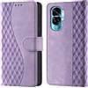 CaseGla Cover per Honor 90 Lite / X50i 5G custodia portafoglio Viola | Blocco RFID, 3 scomparti carte, 1 tasca banconote, Chiusura magnetica, Supporto, Pelle PU flip cover per Honor 90 Lite