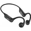 Aveek Cuffie Bluetooth Conduzione Ossea Open Ear, IPX5 Impermeabile Antisudore, Bluetooth 6.0 con Microfono e Tasti, Autonomia 8 Ore, Design Retroauricolare per Corsa Palestra Ciclismo