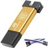 Binghe LINK/V2 (CN) LINK LINK M8 M32 Downloader Binghe Custodia in alluminio Programmatore Emulatore Downloader Supporto Download Debug Compatibile con Arduino (i colori verranno inviati in modo casuale)