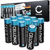 CELLONIC 12x Pile AA alcaline (2900mAh 1,5V) compatibile con telecomandi, giocattoli, torce & sensori - LR6 / Mignon