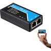 Revotech Gigabit 2 Porte POE Extender, IEEE 802.3af/at PoE+, 10/100/1000Mbps, Ripetitore 100 metri (328 ft), Extender 1 In 2 Out, per Dispositivi PoE