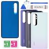 Eonpam Scocca Vetro Posteriore Sostituzione per Xiaomi Mi Note 10 Lite 5G Originale Back Cover Coperchio Copribatteria + Kit di Riparazione(Bianco)