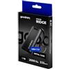 GoodRam - Disco rigido SSD esterno da 1TB - USB 3.2 Gen. 2x2 Tipo-C - Move Ridge Nero - Velocità di lettura fino a 2000MB/s, velocità di scrittura fino a 2000MB/s - Custodia in metallo - 75×32×9,5mm