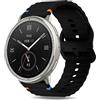 CeiBand 20mm Cinturino Compatibile con Amazfit GTS 4/3/2e/2/GTR Mini/GTR Cinturini Orologio, 20mm Cinturini Sportiva Silicone per Amazfit Active 2/Bip 3 pro Donna Uomo - Nero