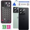 Eonpam Scocca Vetro Posteriore per OnePlus 10T Coperchio Copribatteria Sostituzione con Vetro Fotocamera + Kit di Riparazione (Moonstone Nero)