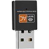 Dioche Atheros 8811 ChipAdattatore WiFi Ricevitore per Computer USB Scheda di Rete Wireless Dual-band 2.4G Ricevitore WiFi USB AC600M (Scheda di rete wireless dual band)