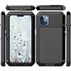 Amulent Custodia per iPhone 13 Mini custodia in metallo nera resistente Gorilla ad alto impatto antiurto resistente armatura protettiva antipolvere confortevole durevole copertura del telefono