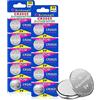 Beidongli CR2025 Batteria a Bottone al Litio 3V CR 2025 165mAh 10 Pacchi 【5 Anni di Garanzia di Conservazione】