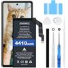 Elephantstory GLU7G Batteria per Google Pixel 6A, 4410mAh Alta Capacità Batteria ai Polimeri di Litio Compatibile con Modello GX7AS GB62Z G1AZG GB17L, con Strumenti di Riparazione