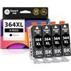 Smart Ink Cartucce di ricambio compatibili per HP 364 XL 364XL (4 Multipack) per la ricarica delle Photosmart 5520 5510 6520 7520 OfficeJet 4620 DeskJet 3520 3070A