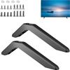 Mineup Gambe di supporto TV universali, Gambe Nere per TV Base, Supporto TV da Tavolo con Viti, supporto TV per la maggior parte dei TV LCD LED da 32 40 49 50 55 pollici, TV fino a 75 kg