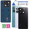 Eonpam Scocca Vetro Posteriore Sostituzione per Xiaomi Redmi Note 13 PRO 5G Originale Coperchio Copribatteria con Vetro Fotocamera+Ricambio Kit (Nero)