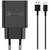 TELEFONMAX 18W TURBOPOWER Caricabatterie USB C 1.2M cavo di alimentazione per Motorola Moto G9 G9 Plus G8 G7 G7Plus Moto G82 G62 5G G60 G50 G52 G51 5G G42 G41 G40 G32 G31 G30 G22 G20 G14 G23 G10 Edge 30 20