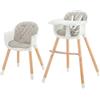 Kinderkraft Seggiolone Pappa SIENNA grigio