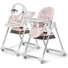 Kinderkraft Seggiolone Pappa LASTREE rosa