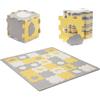 Kinderkraft Tappetino schiuma puzzle 3D LUNO SHAPES giallo