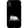 Sleep Tired Animal Nightgown children Py Custodia per iPhone X/XS Snuggle Expert at Rest Pigiama
