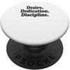 Stay Strong Desiderio. Dedizione. Disciplina Palestra Esercizio Sport Fitness PopSockets PopGrip Adesivo