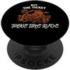 Buy the Ticket, Take the Ride Embark on Acquista il biglietto, Take the Ride: intraprendi avventure PopSockets PopGrip Adesivo