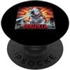 English Bulldog Puppy Lover PS Divertente retrò giapponese Dogzilla Bulldog inglese amante dei cani PopSockets PopGrip Adesivo