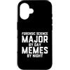 Meme Gifts For Everyone Custodia per iPhone 16 Studente criminalistico della notte dei meme del giorno principale di scienze forensi
