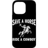 Southern Western Cowboy Boots Rodeo Grap Custodia per iPhone 14 Pro Max Salva un giro a cavallo un rodeo cowboy Wild West Ranches di bestiame
