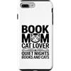 Quiet Nights Reading Cat Mom Books Custodia per iPhone 7 Plus/8 Plus Prenota Mamma Amante Gatto Quiet Nights Libri E Gatti
