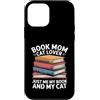 Reading Cat Lover Bookworm Mom Custodia per iPhone 12 mini Prenota Mom Cat Lover Just Me My Book And My Cat