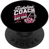 Mothers Cheerleader Support Designs Sideline Coach Dal Giorno Uno Cheer Famiglia Cheerleader Mamma PopSockets PopGrip Adesivo