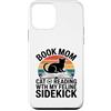 Book Mom Cat Lover Reading Cat Mom Custodia per iPhone 12 mini Prenota Mamma Amante Gatto Lettura Con Il Mio Amante Felline