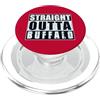 Straight Outta Buffalo Vintage City Prid Straight Outta Buffalo Vintage Distressed City PopSockets PopGrip per MagSafe