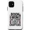 Cozy Reading Cat Book Mom Aesthetic Love Custodia per iPhone 11 Libro Mamma Amante Gatto Vivere In Capitoli Accogli