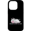 Sleep Tired Animal Nightgown children Py Custodia per iPhone 14 Pro Snuggle Expert at Rest Pigiama