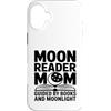 Book Lover Night Reader Mama Custodia per iPhone 16 Plus Moon Reader Book Mamma guidata dai libri e dal chiaro di luna