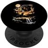 Funny Rottweiler Lover Gifts Accessories Rottweiler che ulula alla luna PopSockets PopGrip Adesivo
