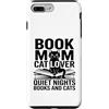 Quiet Nights Reading Cat Mom Books Custodia per iPhone 7 Plus/8 Plus Prenota Mamma Amante Gatto Quiet Nights Libri E Gatti