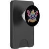 Bookworm Teacher Theme Library Reader Gr Capra Libro Aperto Lettura Animale Amante Grafico Ritratto PopSockets PopWallet per MagSafe