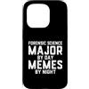 Meme Gifts For Everyone Custodia per iPhone 15 Pro Studente criminalistico della notte dei meme del giorno principale di scienze forensi