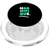 Matching Light Teal Aqua Color Graphic T Grafica verde acqua acqua chiaro Magnifique ME verde acqua chiaro PopSockets PopGrip per MagSafe