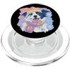 Bookworm Teacher Theme Library Reader Gr Piccolo libro della capra del bambino che legge il ritratto grafico degli amanti PopSockets PopGrip per MagSafe