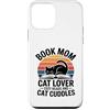 Reading Cat Lover Book Mom Cozy Reads Custodia per iPhone 12 mini Libro Mom Cat Lover Letture accoglienti e coccole per gatti