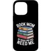 Reading Cat Lover Bookworm Mom Aesthetic Custodia per iPhone 14 Pro Max Book Mom Cat Lover I miei libri e gatti hanno bisogno di me