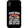 Reading Mama Feline Lover Bookworm Cat Custodia per iPhone X/XS Prenota mamma amante dei gatti solo un altro capitolo Cat Nap