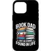 Reading Father Literature Book Dad Lover Custodia per iPhone 16 Pro Max Libro papà perso in storie trovate nel lettore di vita