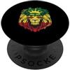 Lion Juneteenth 1865 black history Lion Lion Juneteenth Black King Melanin Padre Papà Uomini Figlio Ragazzi PopSockets PopGrip Adesivo